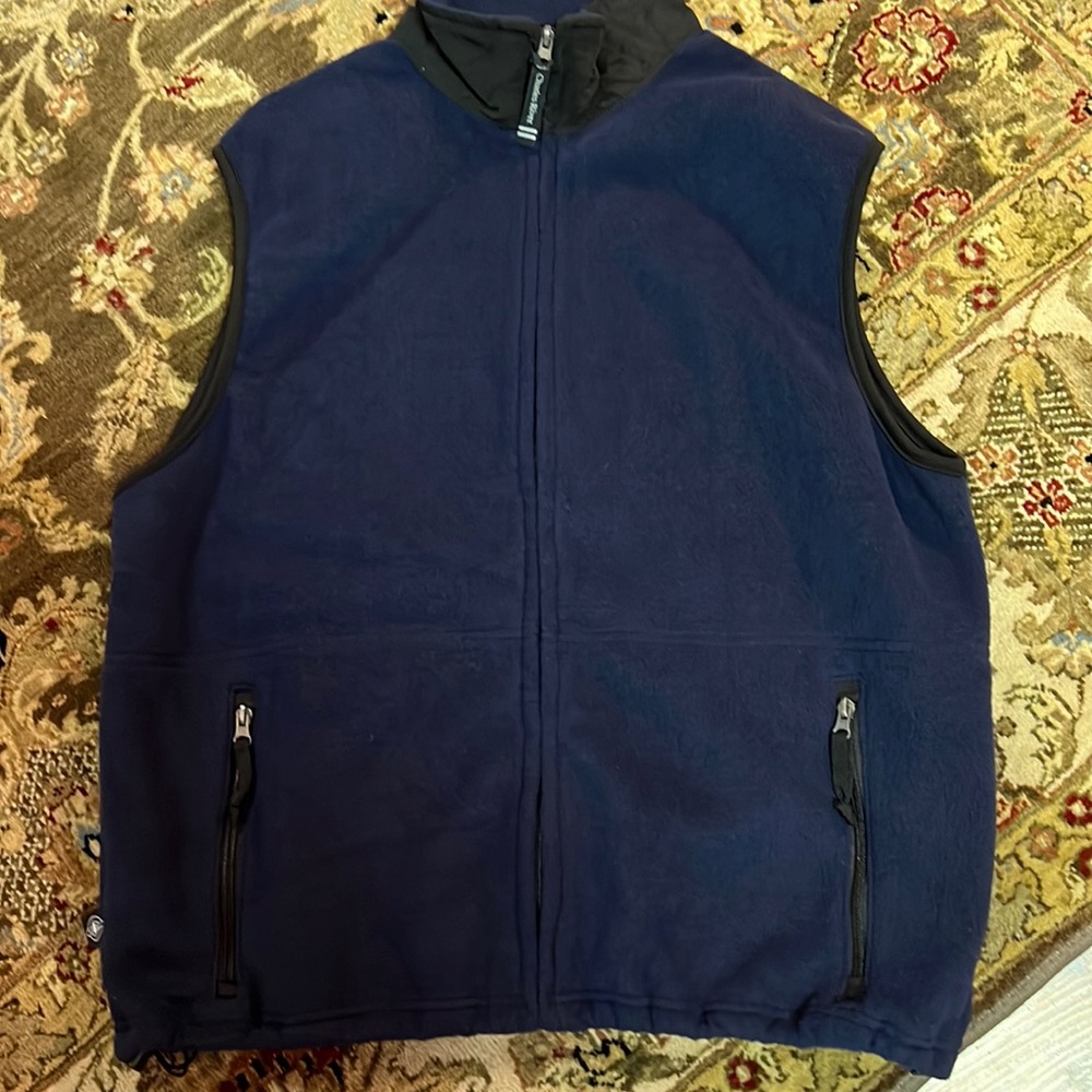 Never worn navy fleece vest